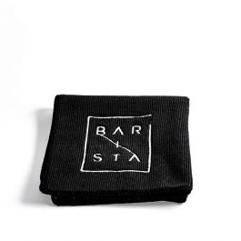 Barista Towel - black microfiber –